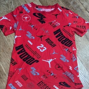 Red Nike Jordan Graphic T-Shirt